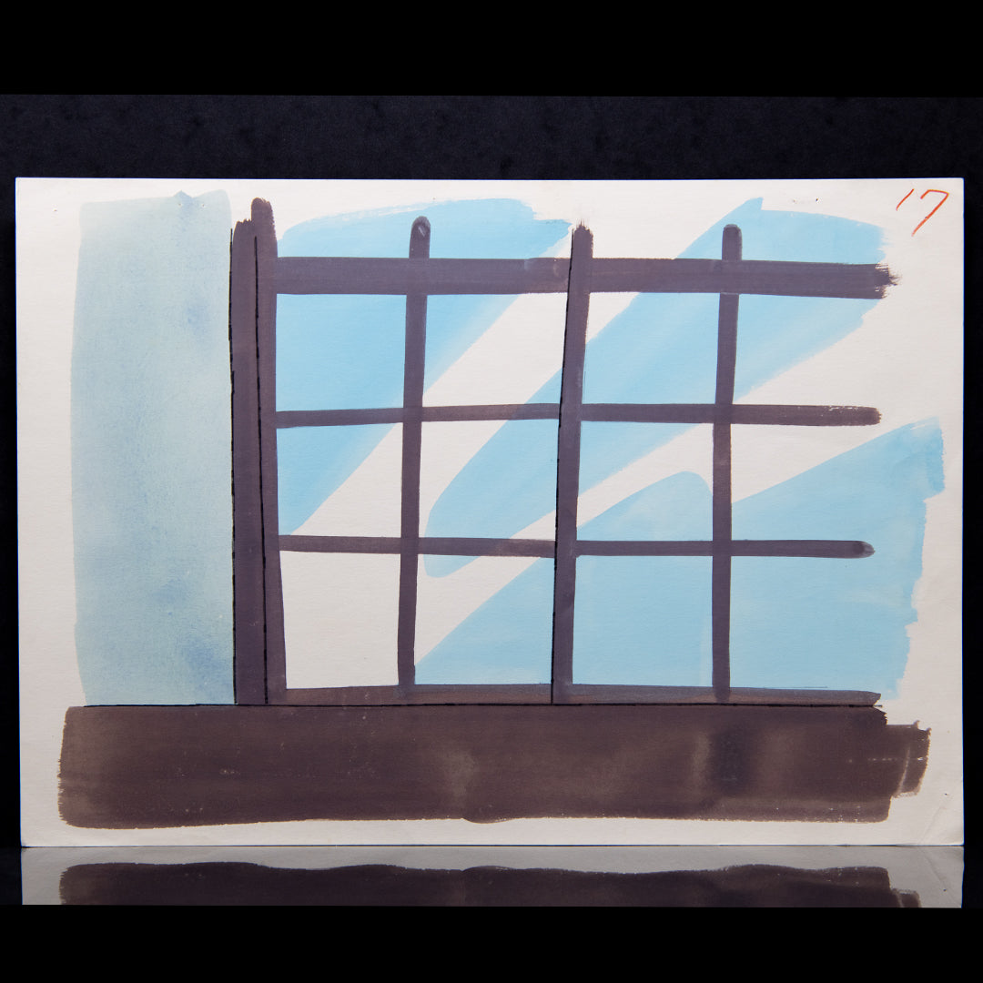 The Gutsy Frog – Hiroshi Kaizuka in Classroom – original animation production artwork – detail 4