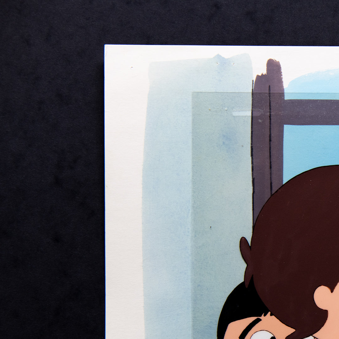 The Gutsy Frog – Hiroshi Kaizuka in Classroom – original animation production artwork – detail 6