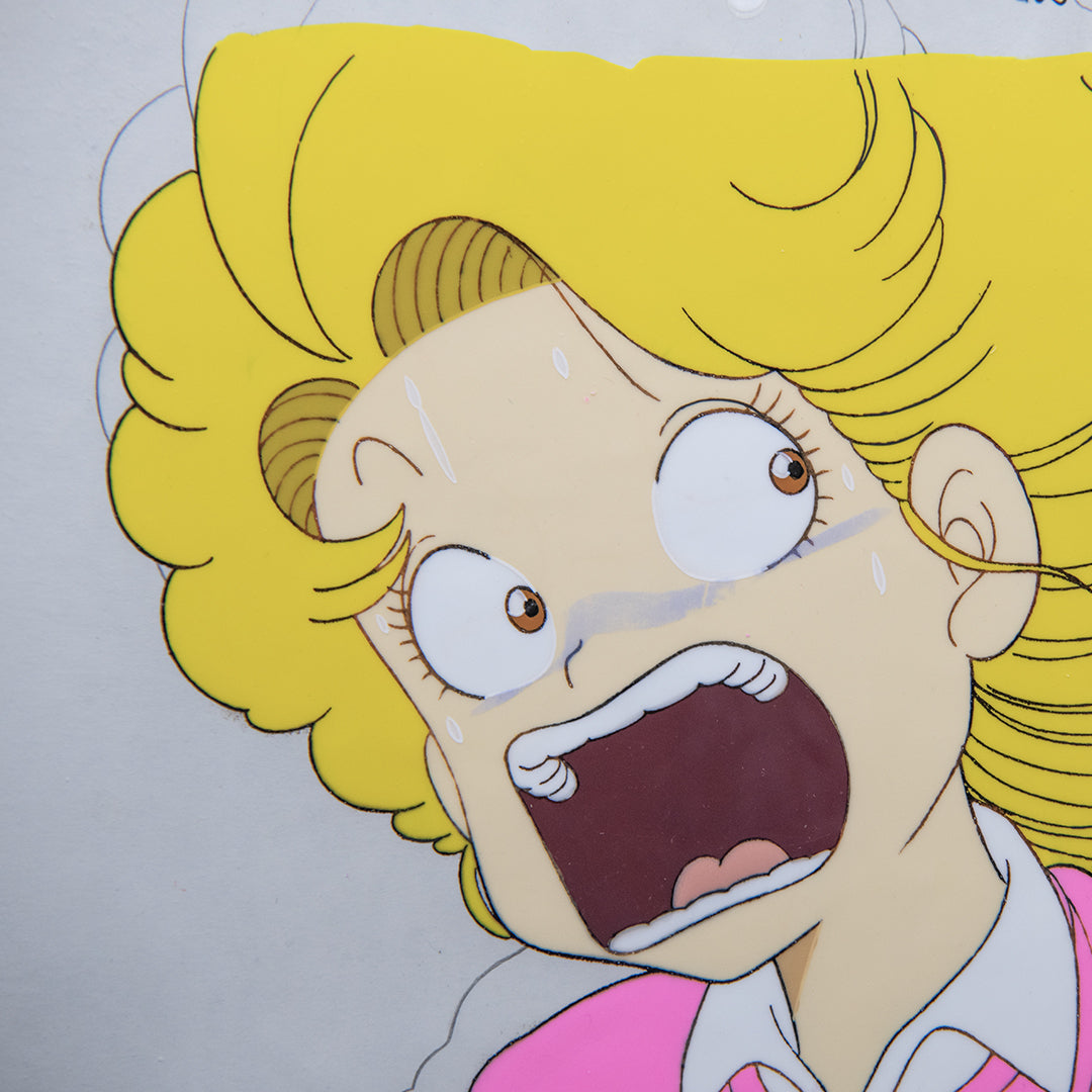 Dr. Slump – Midori Norimaki Screaming – original animation production artwork