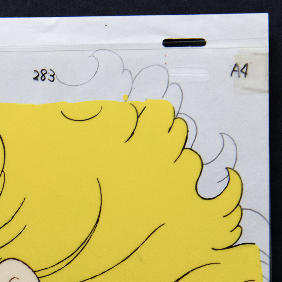 Dr. Slump – Midori Norimaki Screaming – original animation production artwork – detail 5