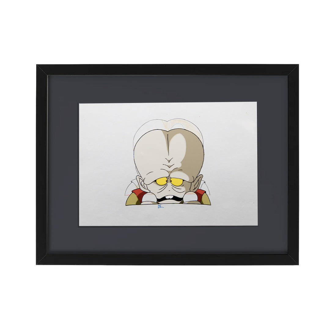 Dr. Slump – Alien Portrait – original animation production artwork – detail 4