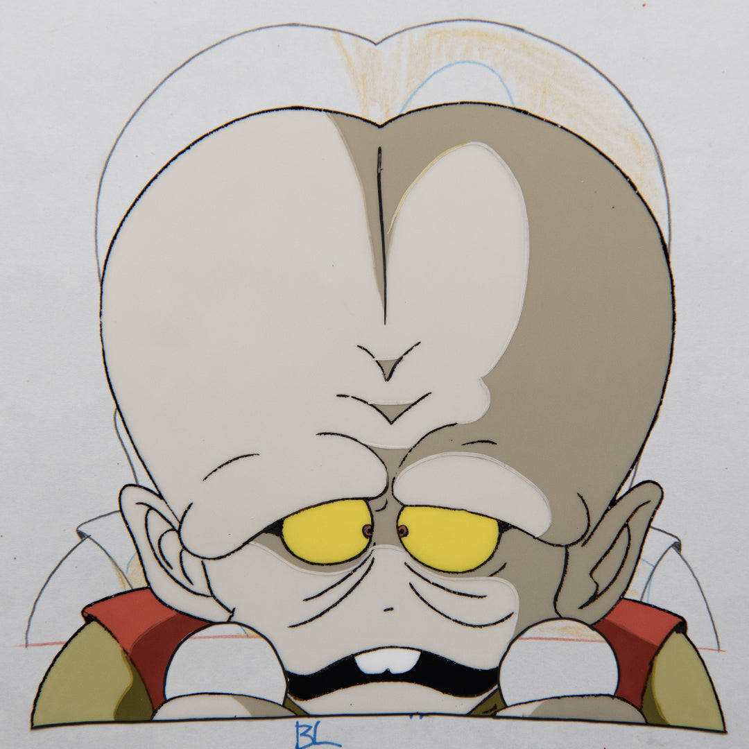 Dr. Slump – Alien Portrait – original animation production artwork – detail 2