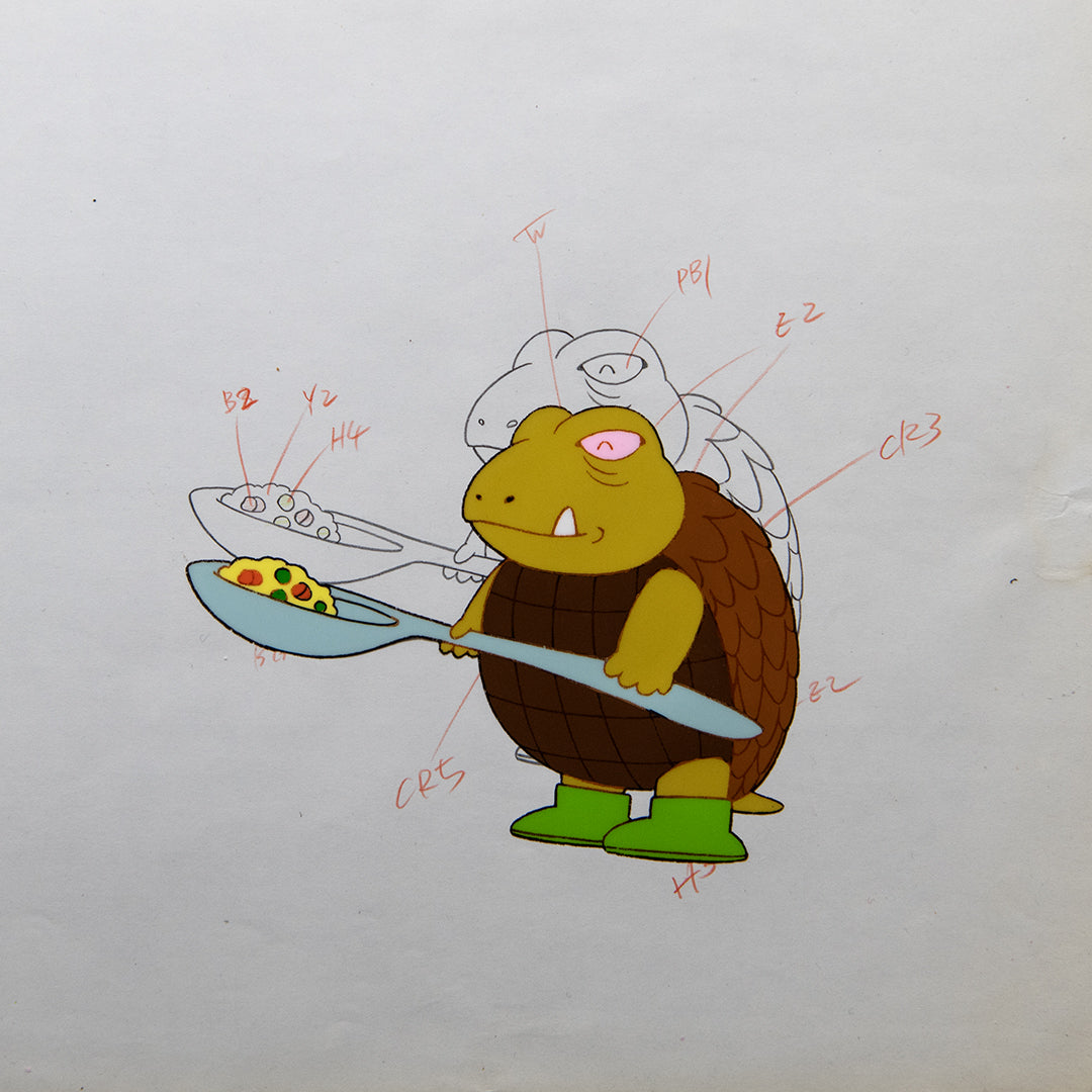 Dr. Slump – Gamera – original animation production artwork – detail 4