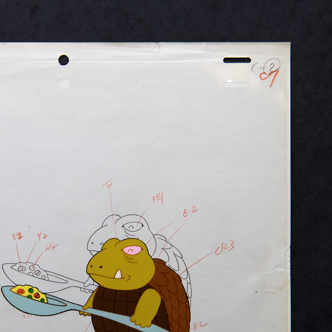 Dr. Slump – Gamera – original animation production artwork – detail 5