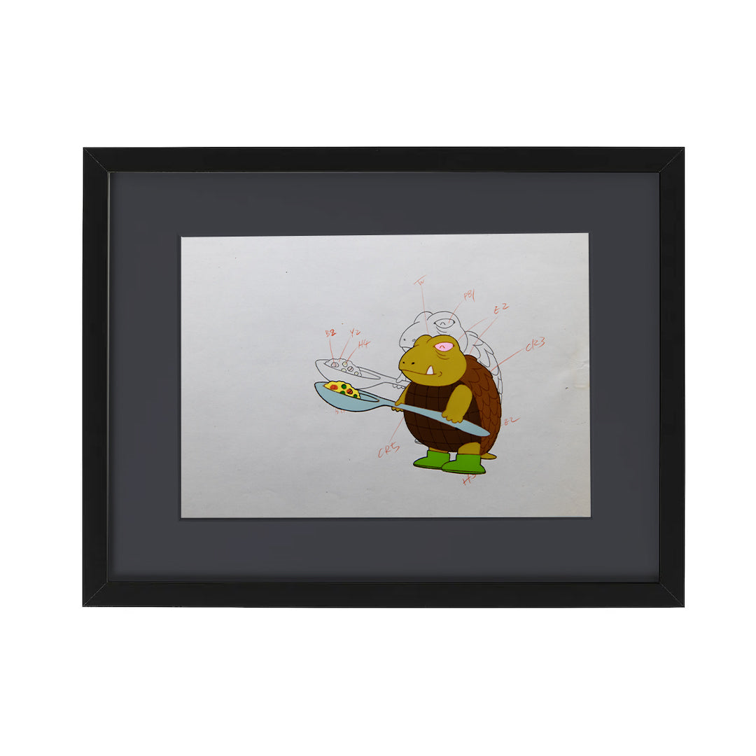 Dr. Slump – Gamera – original animation production artwork – detail 3