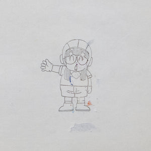 Dr Slump - Hello Arale -Akira Toriyama - Original Hand Painted Production Cel + Douga