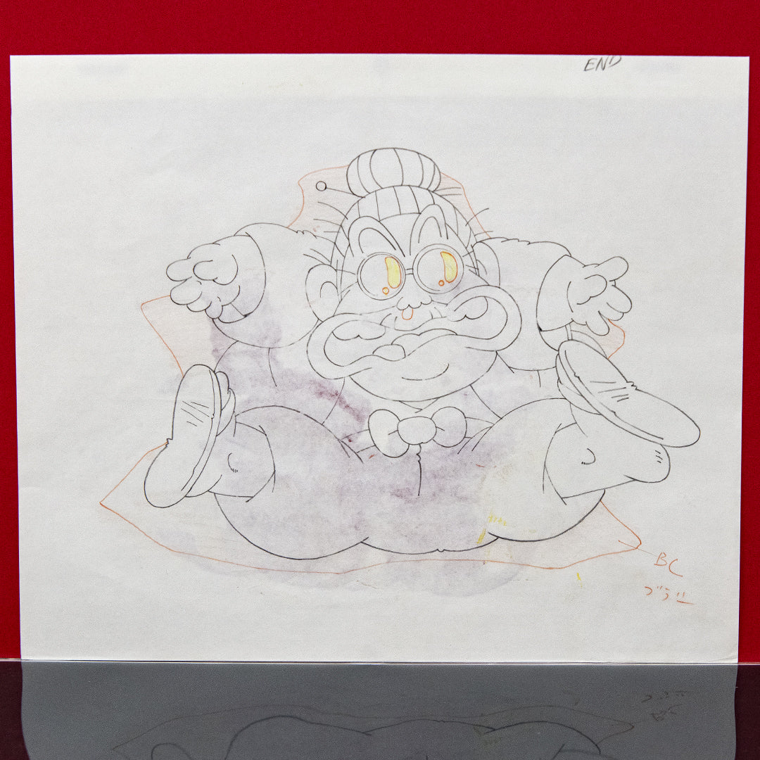 Dr. Slump – Oma – original animation production artwork – detail 3