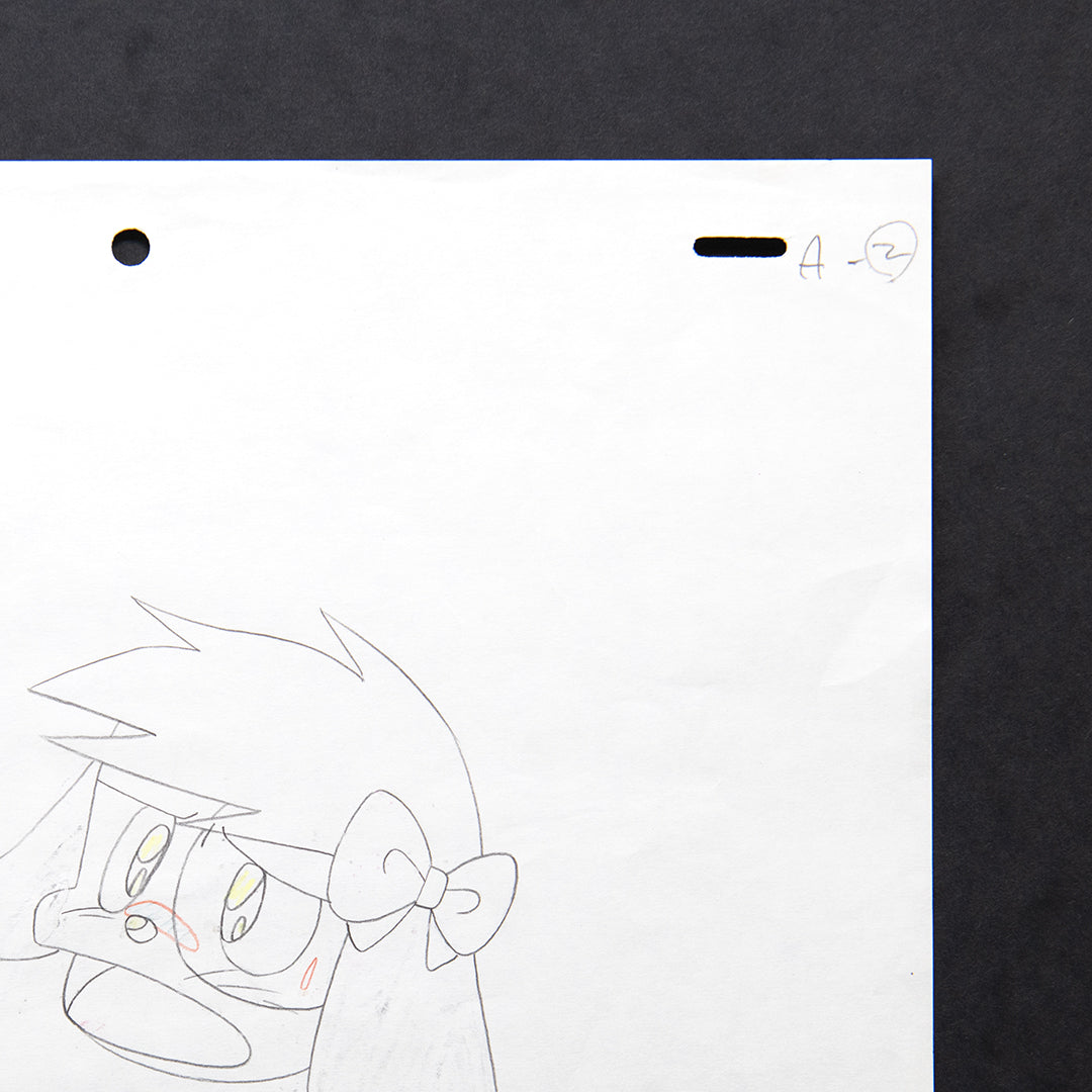 Flower Witch Mary Bell – Ribbon Dog – original animation production artwork – detail 5