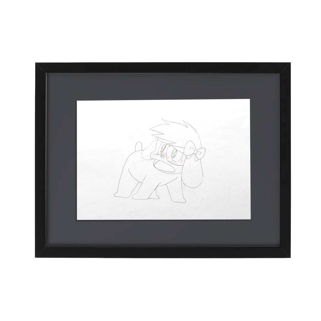 Flower Witch Mary Bell – Ribbon Dog – original animation production artwork – detail 3