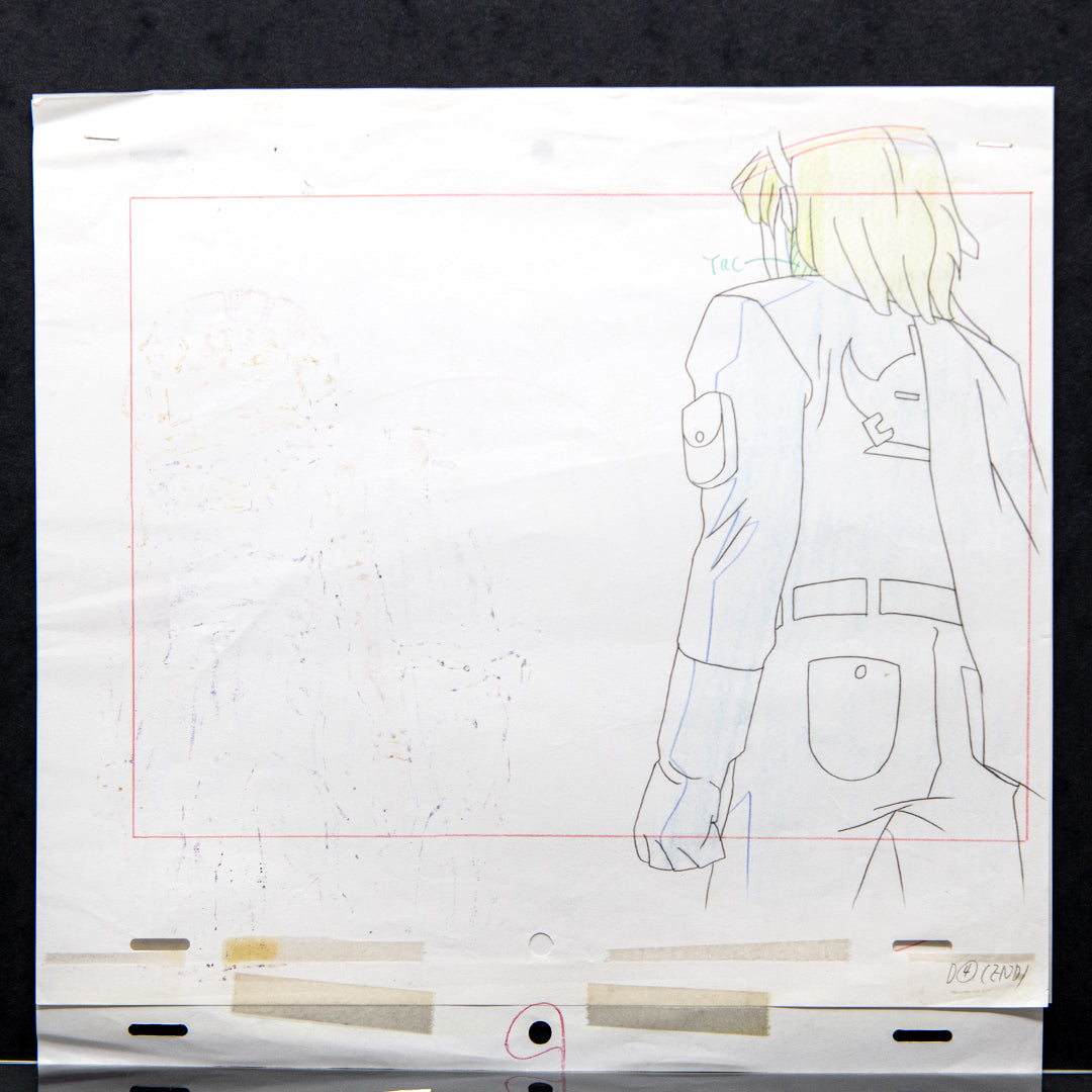 Turn A Gundam – Original Production Cel + 2 Dougas – original animation production artwork – detail 3