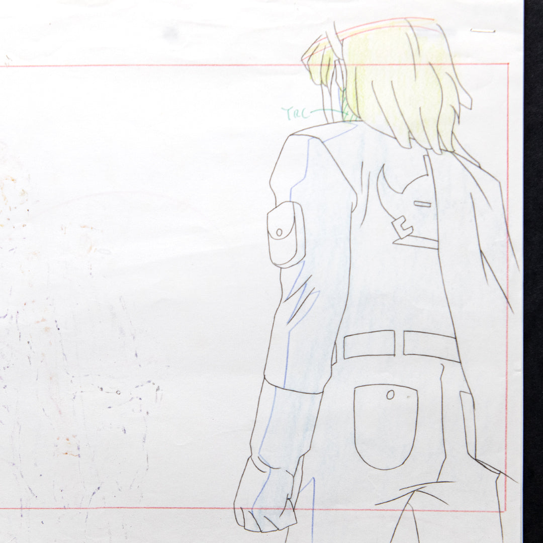Turn A Gundam – Original Production Cel + 2 Dougas – original animation production artwork – detail 4