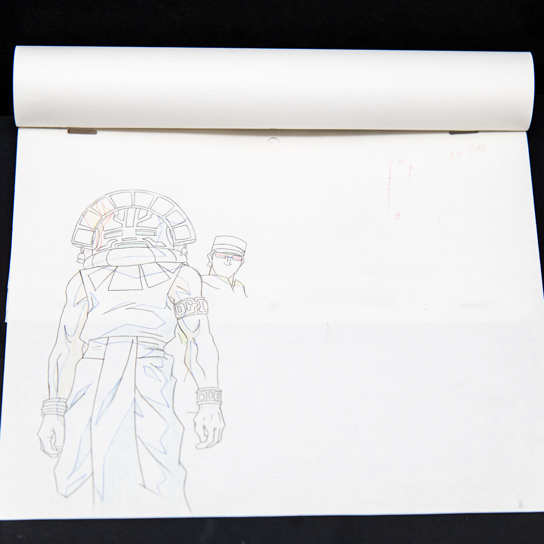 Turn A Gundam – Original Production Cel + 2 Dougas – original animation production artwork – detail 5