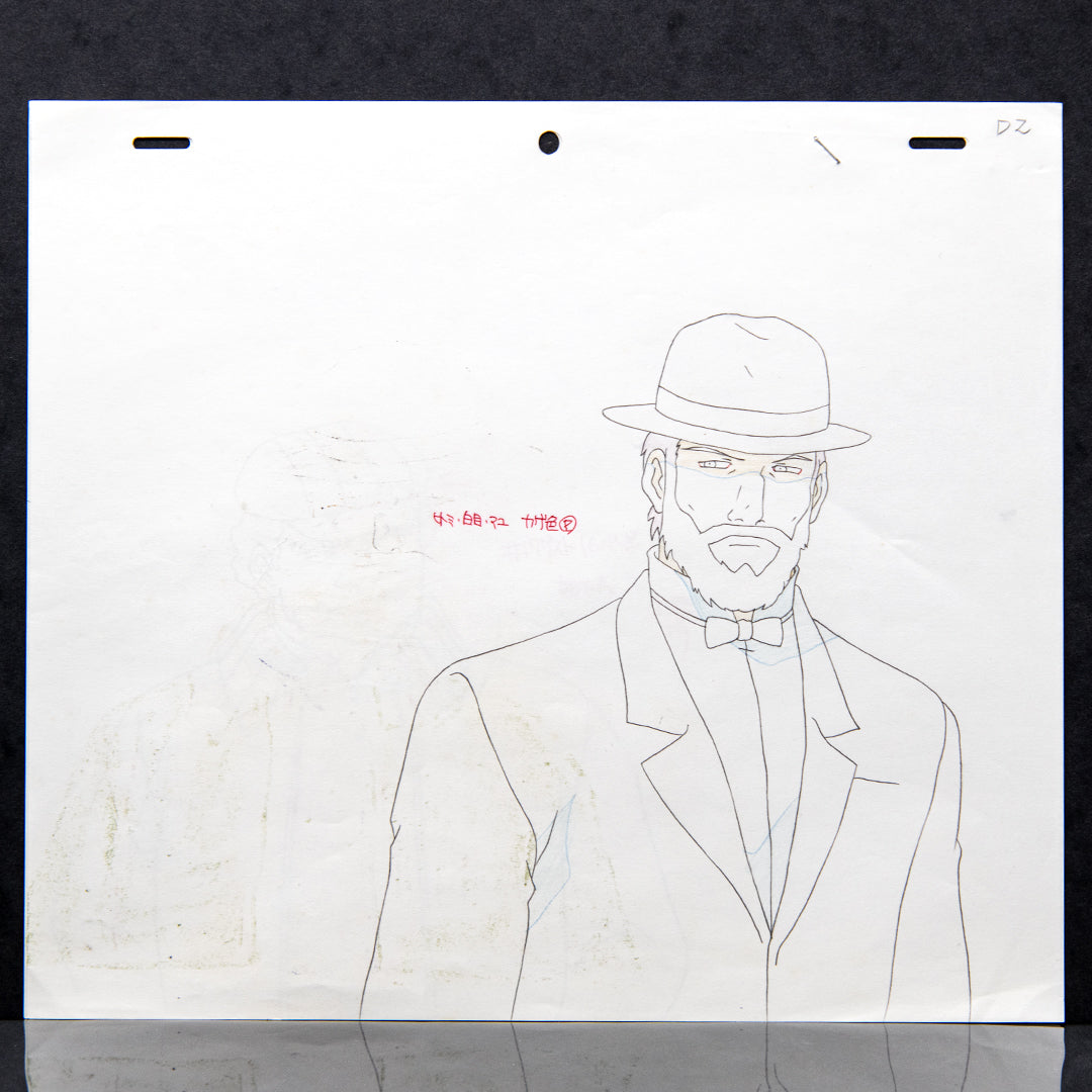Turn A Gundam – Michael Gern – original animation production artwork – detail 3