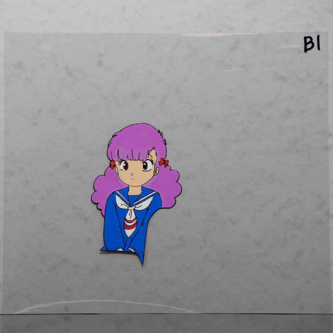 Gu-Gu Ganmo – Ayumi Ichigaya at School – original animation production artwork – detail 3