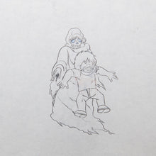 Load image into Gallery viewer, Galaxy 999 - Tetsuro attacked by Zombie - Portrait- Original Production Douga Anime