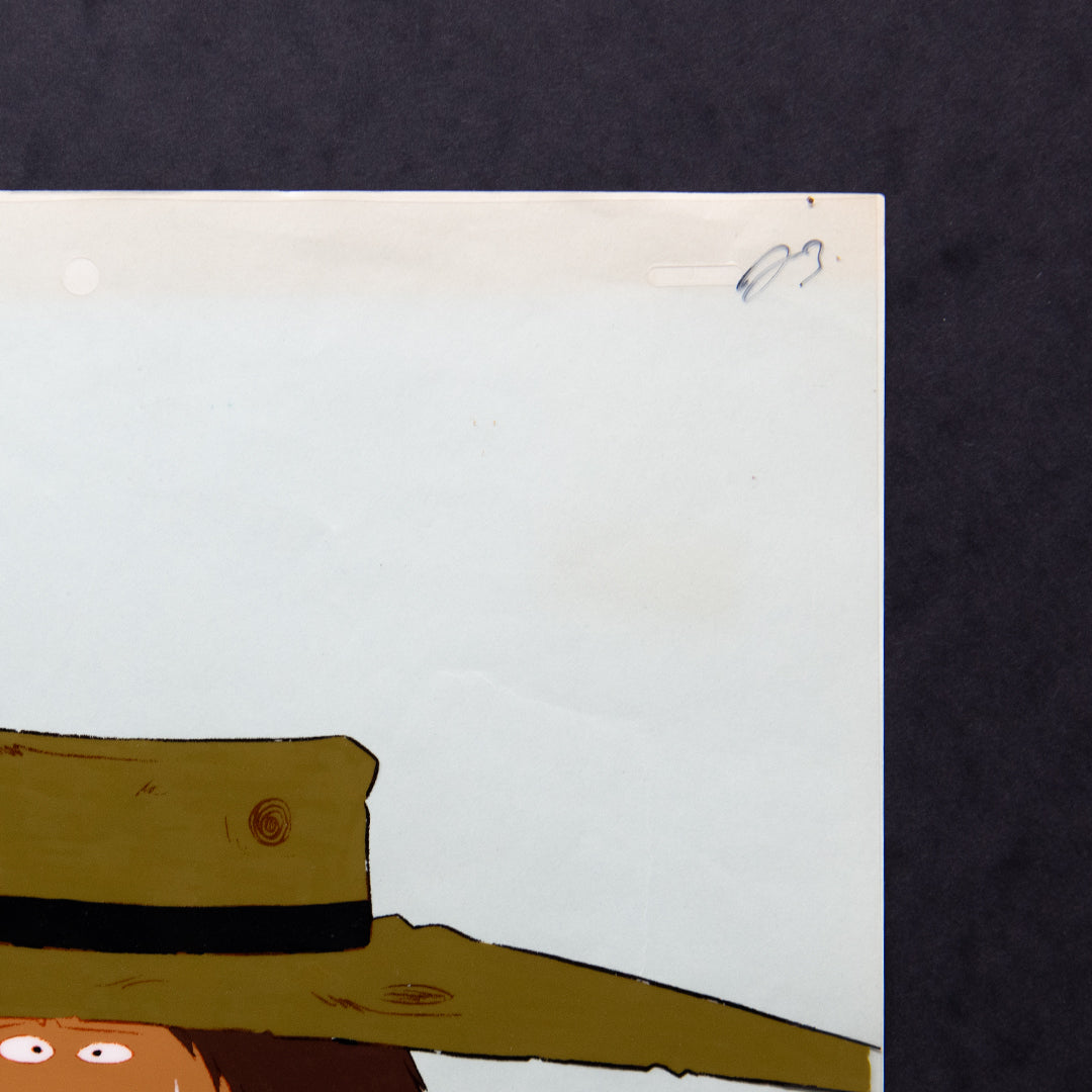 Galaxy 999 -Tetsuro Cold sweat - Original Production Cel Anime Stuck