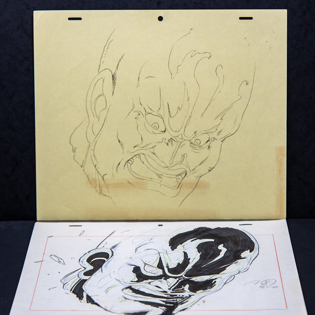 Fist of the North Star Movie Original Art - Full Animation Head Cut - Set of Douga / Genga / Storyboard sheets