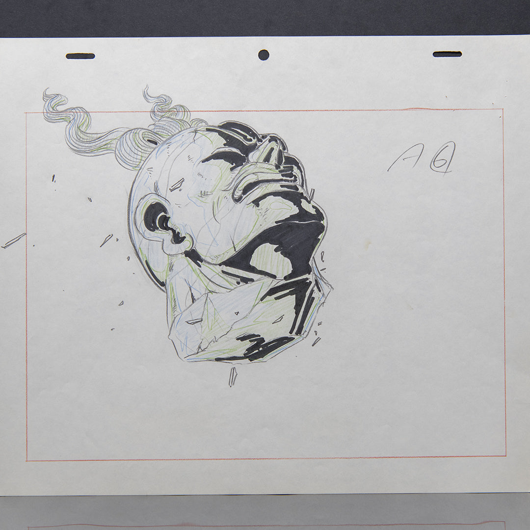 Fist of the North Star: The Movie (Hokuto no Ken) – Full Animation Head Cut – original animation production artwork – detail 6