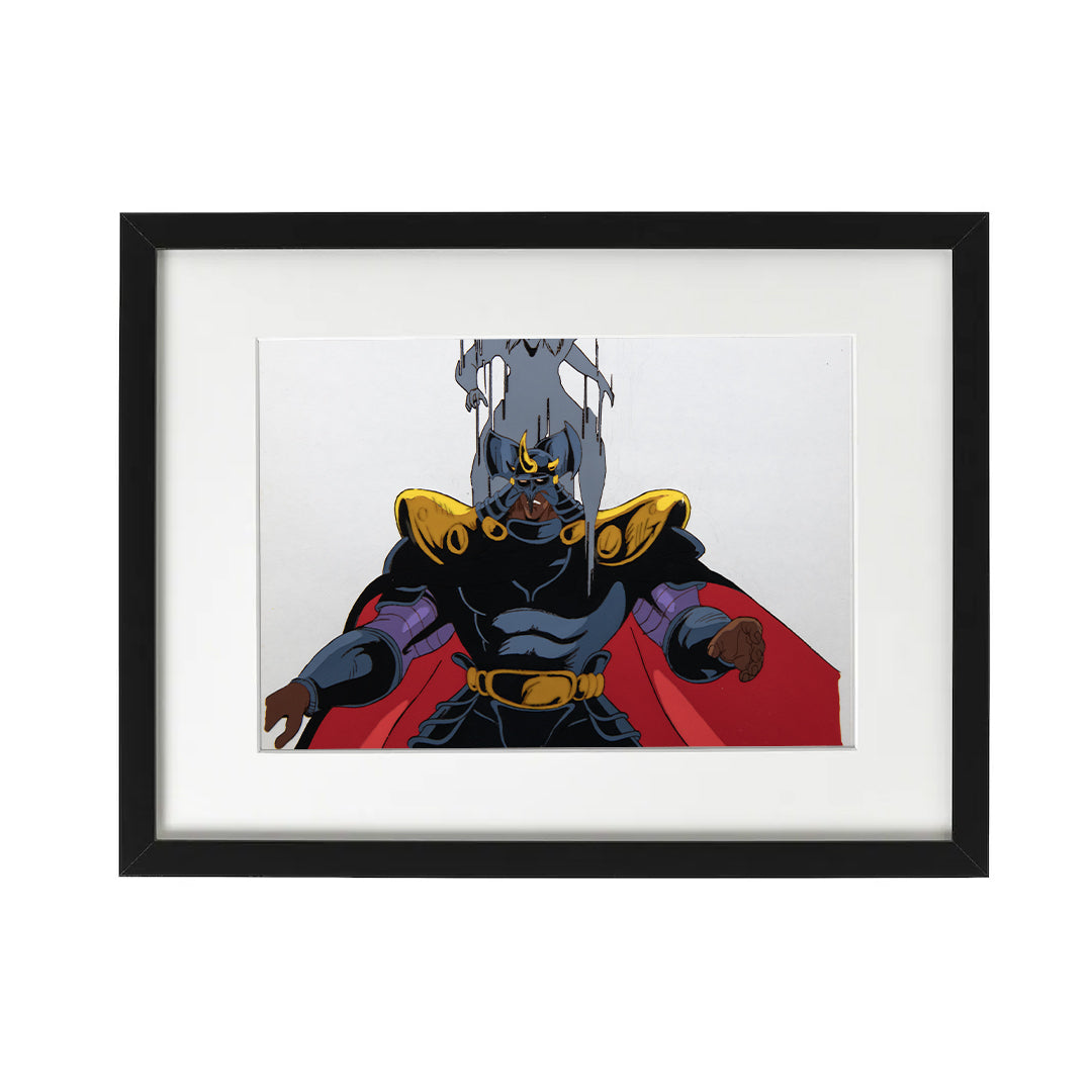 Fist of the North Star (Hokuto no Ken) – Kaioh Attacked by Shachi – original animation production artwork – detail 9
