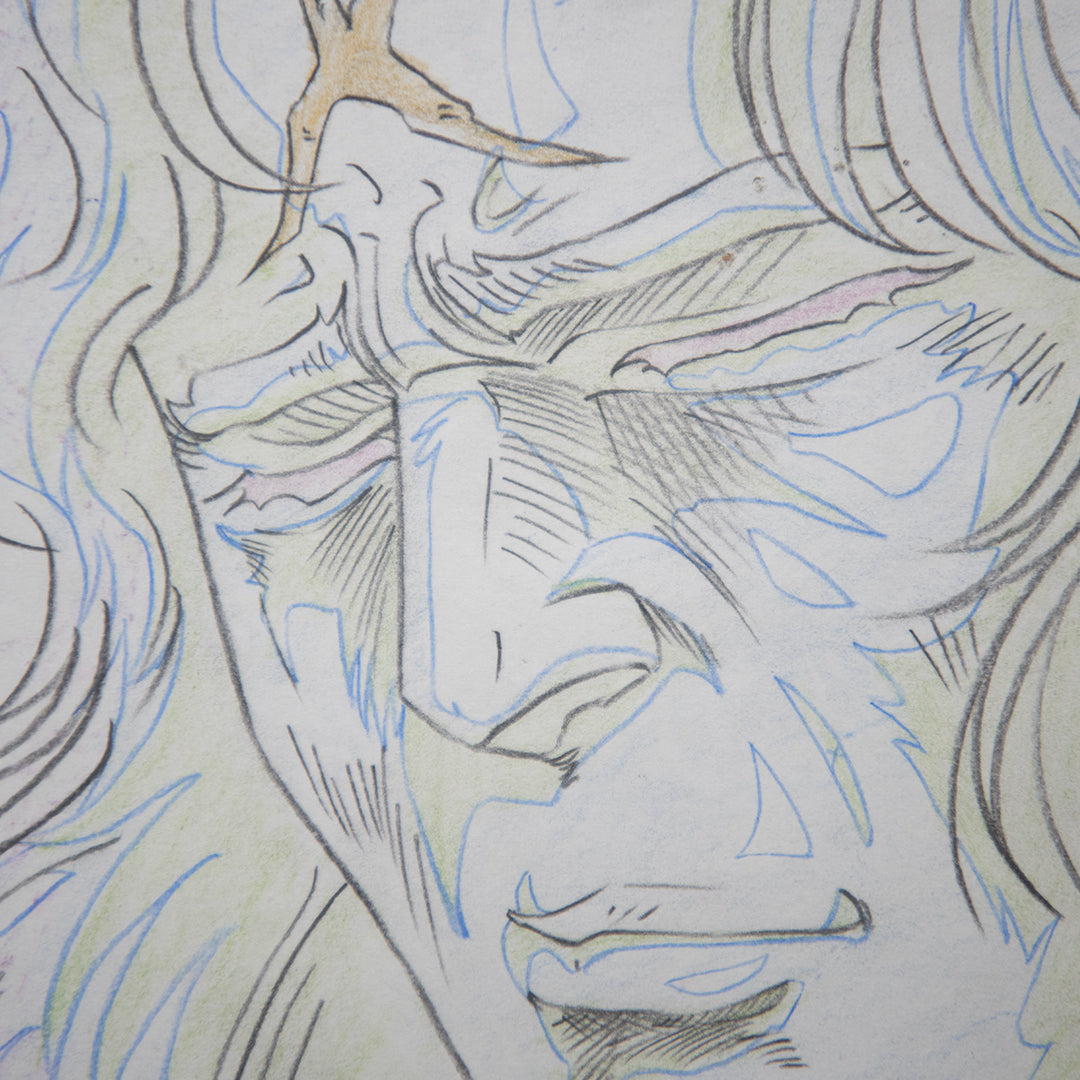 Fist of the North Star (Hokuto no Ken) – Hyoh’s Death – original animation production artwork – detail 3