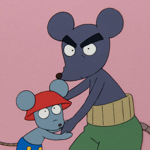 Hanasaka Tenshi Ten-Ten-kun - Mouse Duo - Original Production Cel Anime