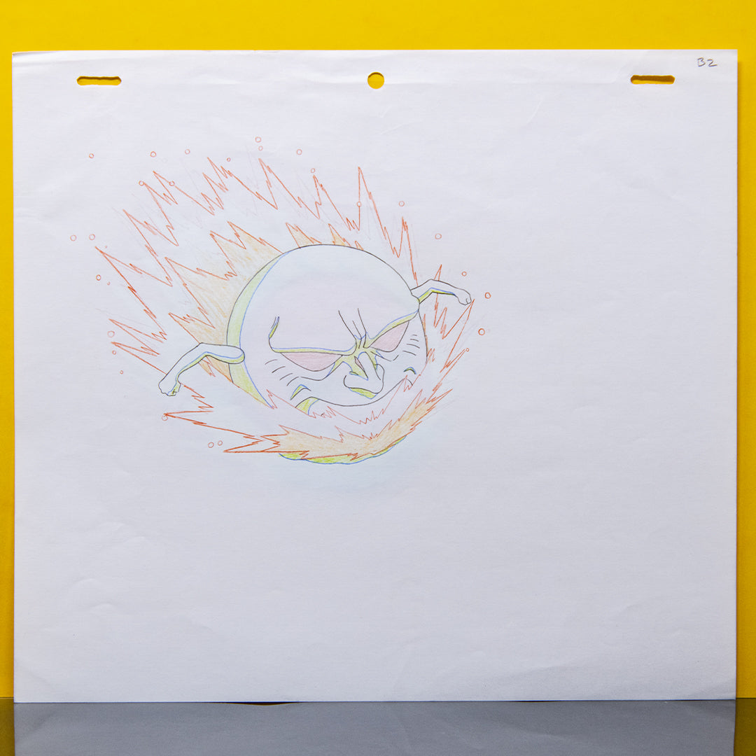 Jibaku-kun – Jibaki – original animation production artwork – detail 5