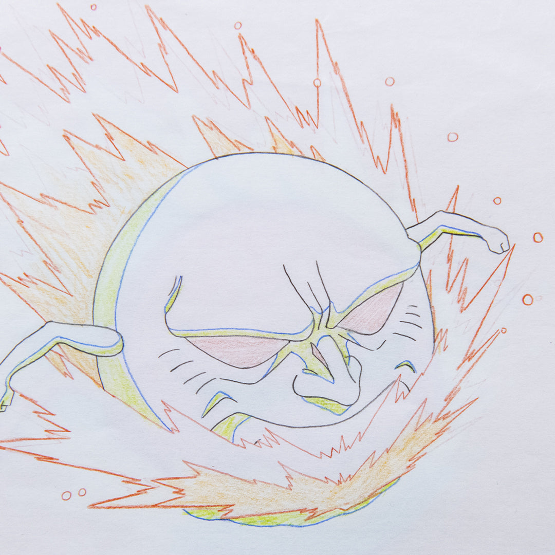 Jibaku-kun – Jibaki – original animation production artwork – detail 2