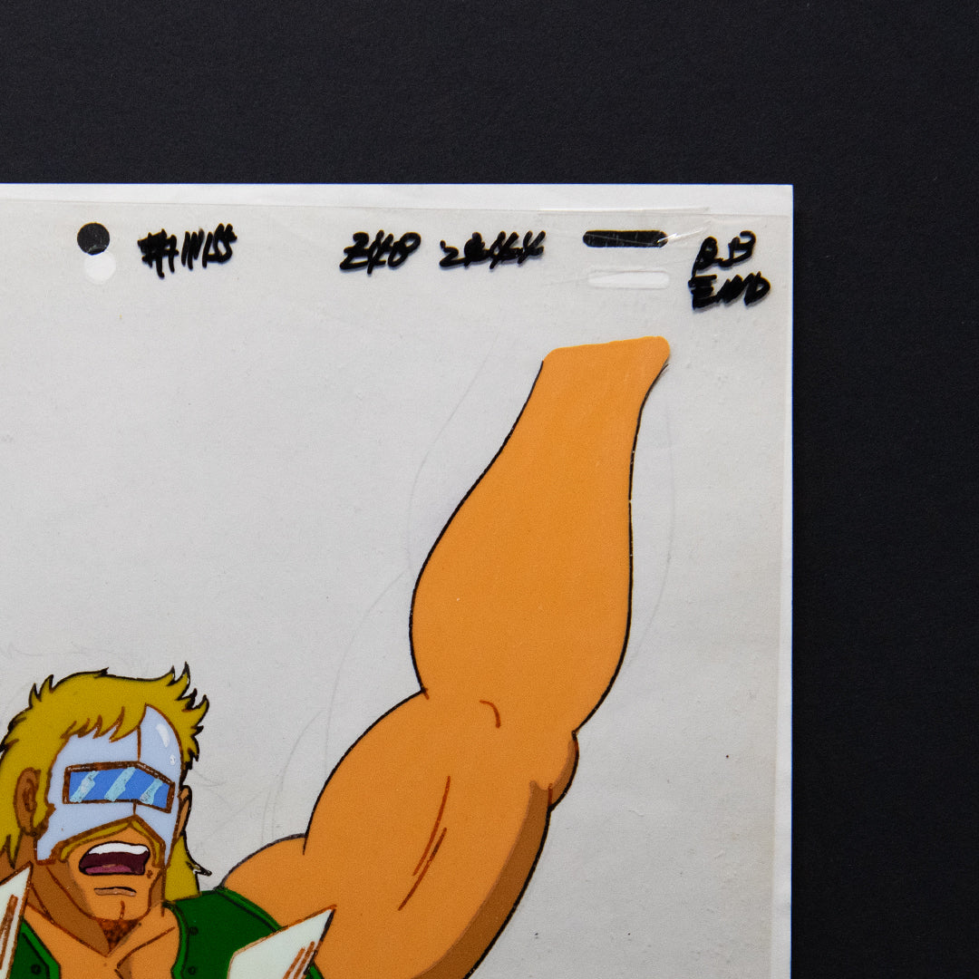 Kinnikuman - Mr MuscleMan - Neptune Man Hurrah - Production Cel + Douga Stuck