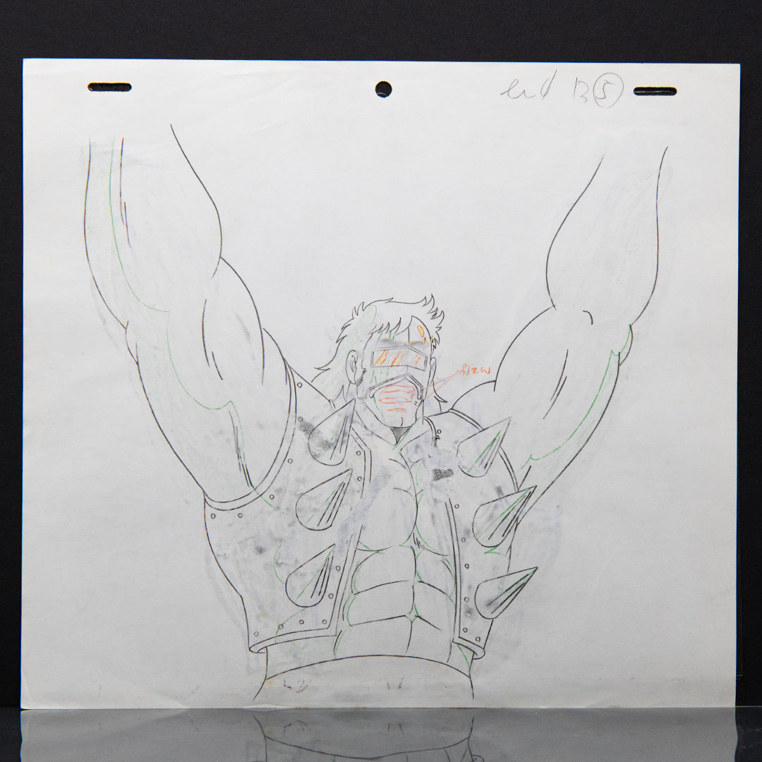 Kinnikuman (Muscle Man) – Neptuneman Hurrah – original animation production artwork – detail 6