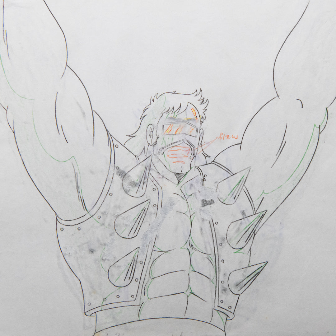 Kinnikuman (Muscle Man) – Neptuneman Hurrah – original animation production artwork – detail 7