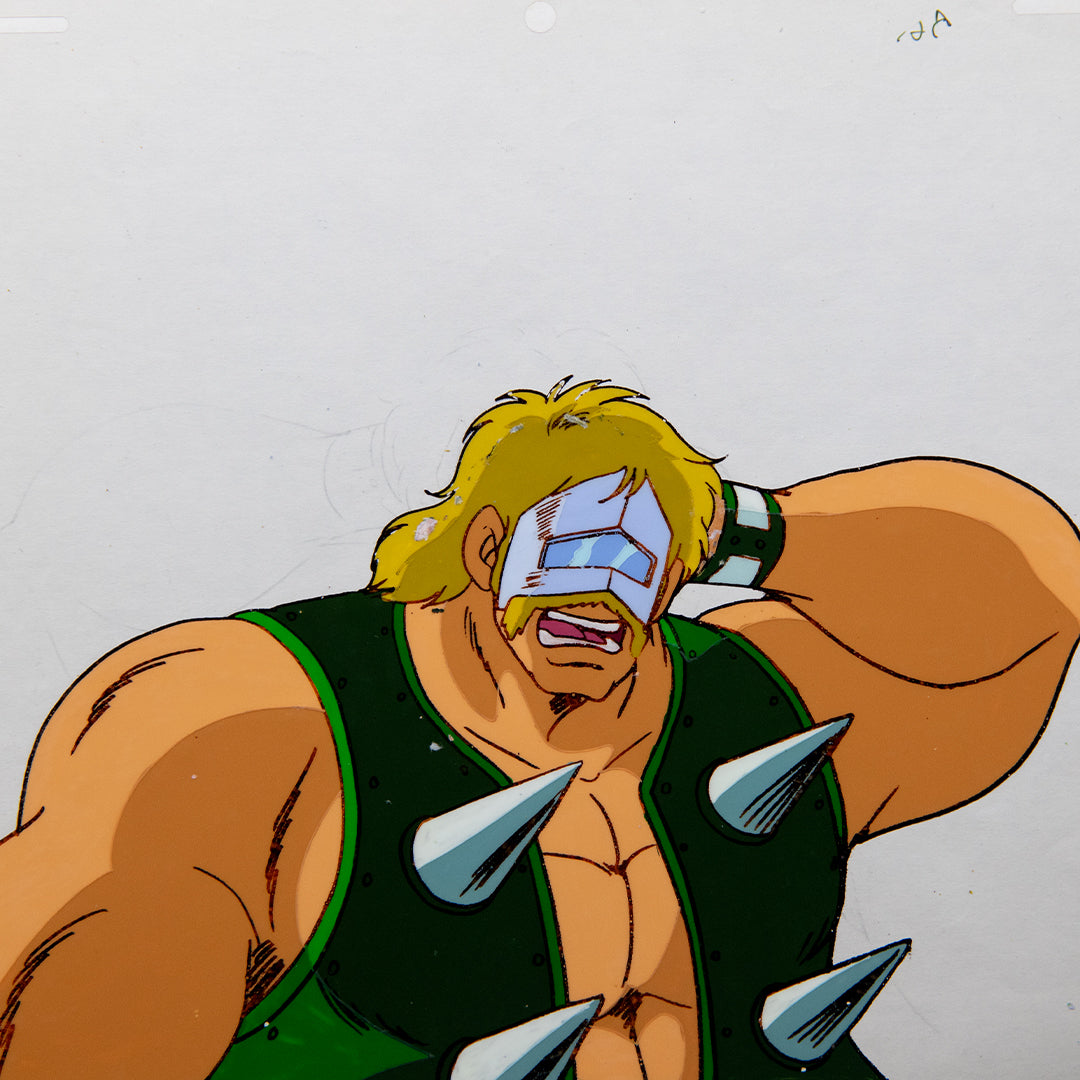 Kinnikuman - Mr MuscleMan - Neptune Man Embarassed - Production Cel + Douga Stuck