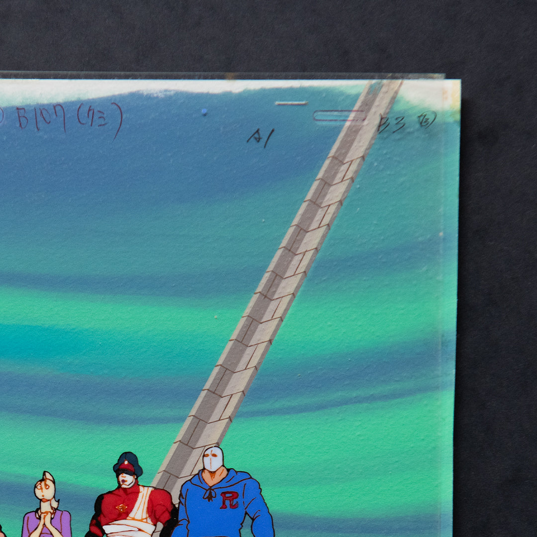 Kinnikuman (Muscle Man) – Group of Fighters – original animation production artwork – detail 4