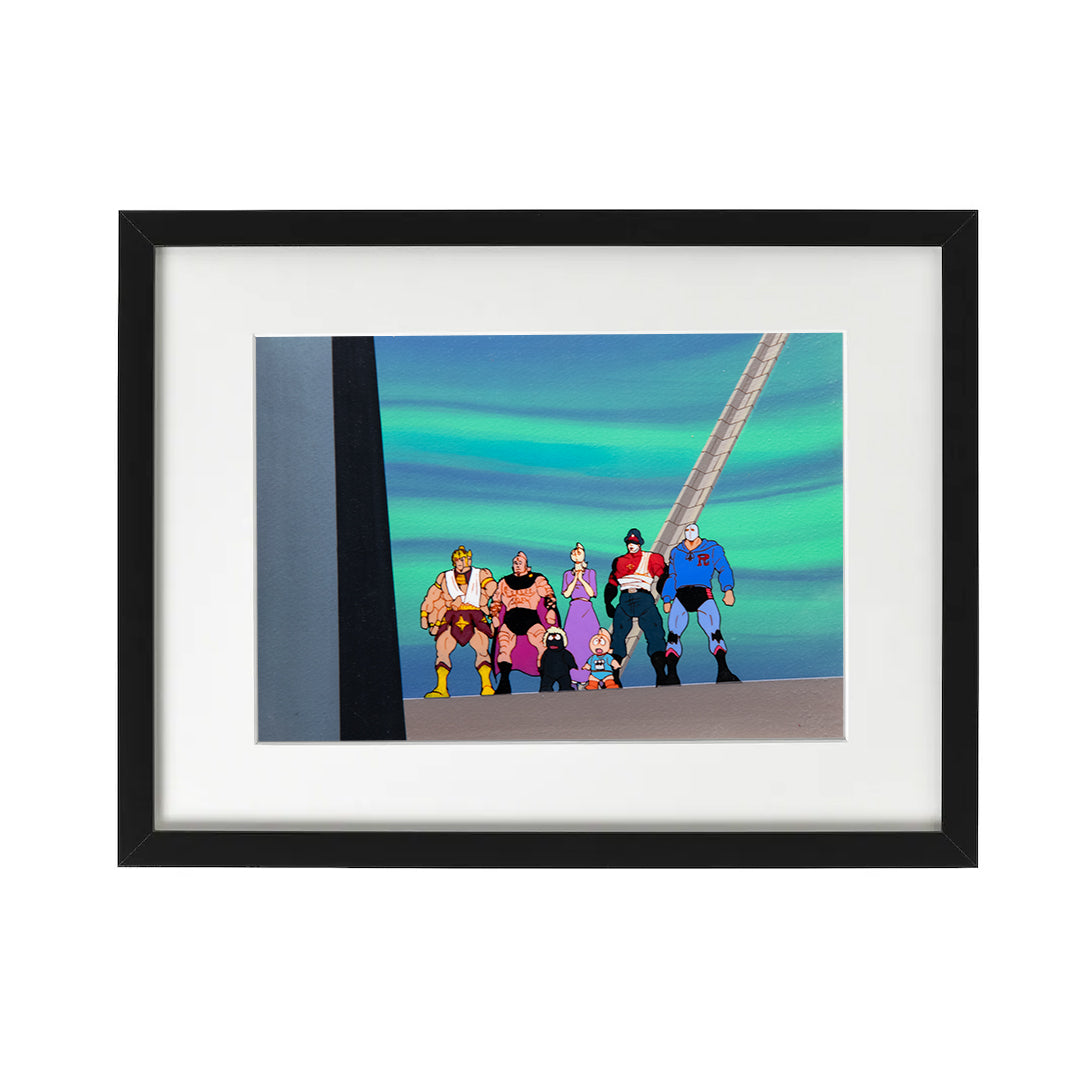 Kinnikuman (Muscle Man) – Group of Fighters – original animation production artwork – detail 3