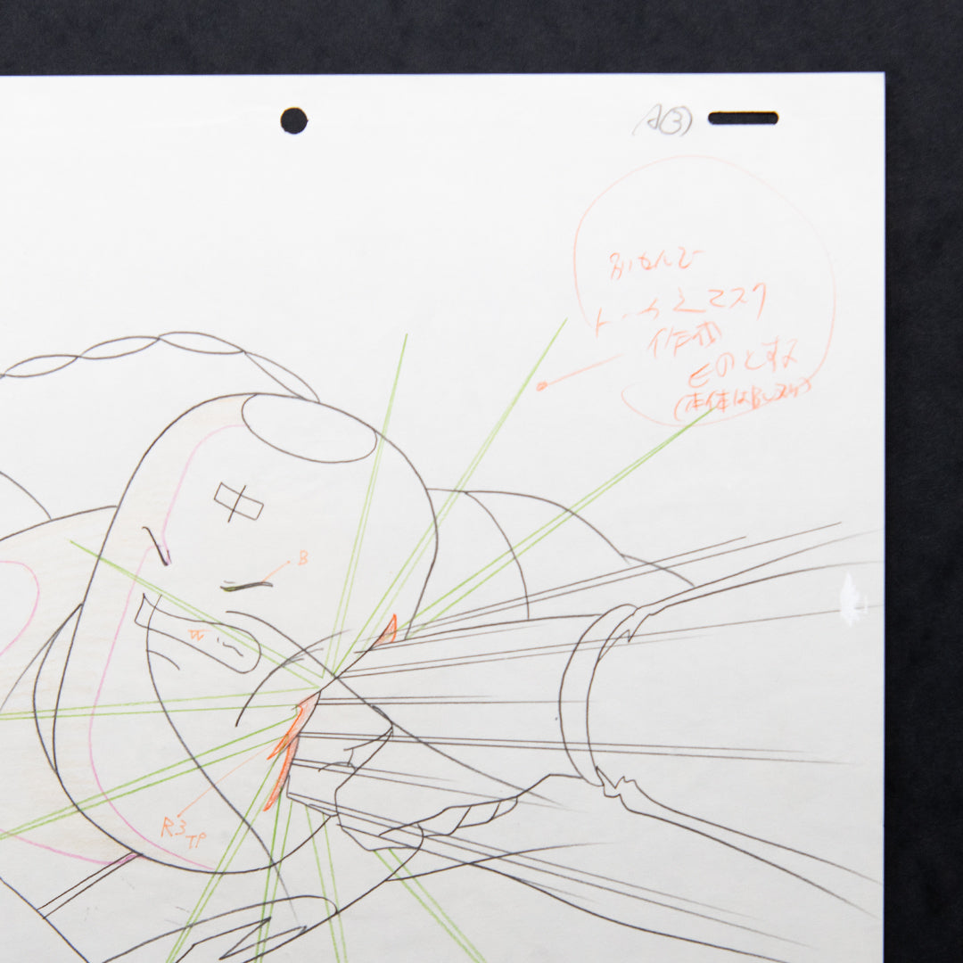 Kinnikuman (Muscle Man) – Ramenman Punched – original animation production artwork – detail 5