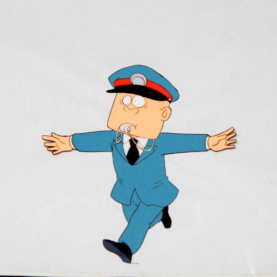 Kinnikuman / Mr MuscleMan - Referee Whistle- Production Cel + Douga Stuck