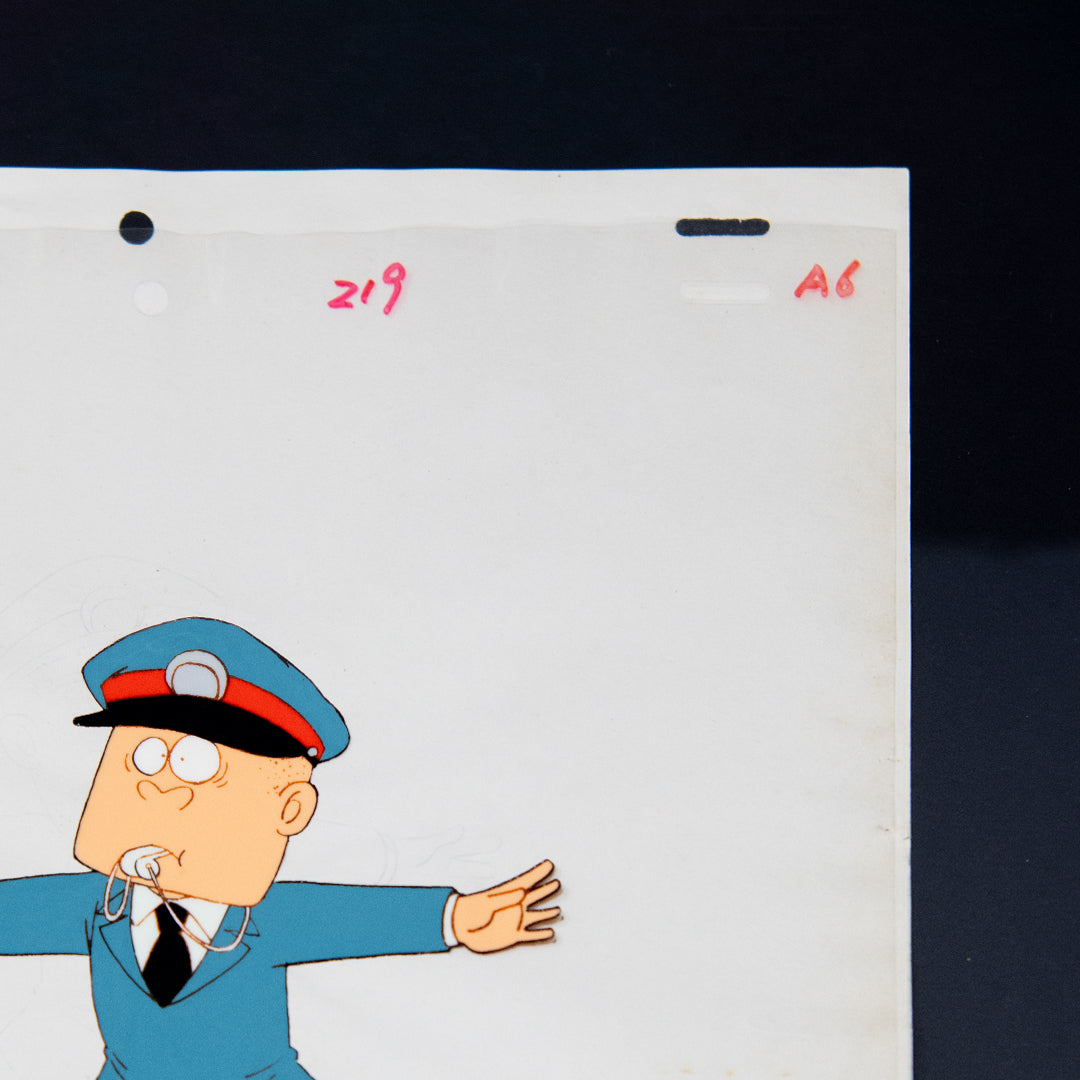 Kinnikuman (Muscle Man) – Referee Whistle – original animation production artwork – detail 5
