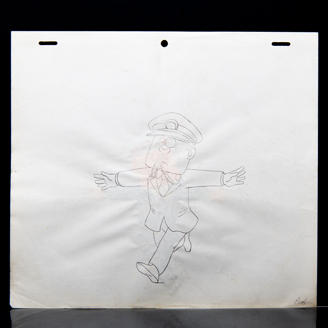 Kinnikuman (Muscle Man) – Referee Whistle – original animation production artwork – detail 6