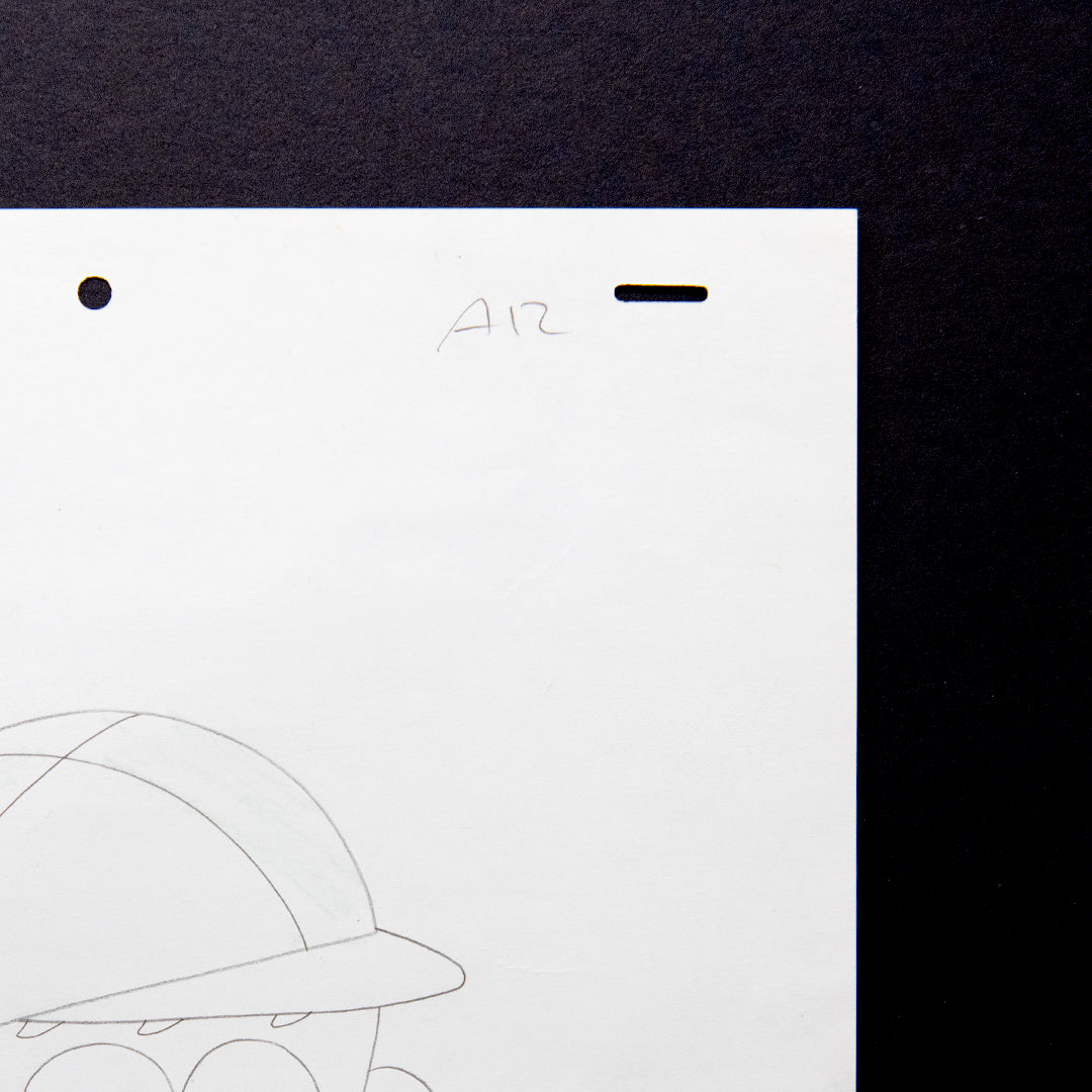 Kaibutsu-kun – Portrait – original animation production artwork – detail 2