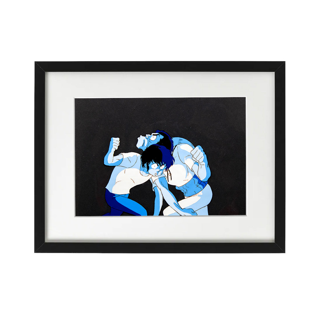 Urusei Yatsura (Lum) – Ataru Moroboshi Fight Scene – original animation production artwork – detail 3