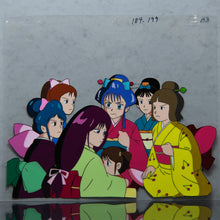 Load image into Gallery viewer, Norakuro - Rika meeting a group of women - Original Production Cel Anime + Douga