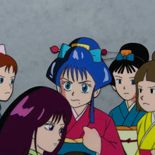 Load image into Gallery viewer, Norakuro - Rika meeting a group of women - Original Production Cel Anime + Douga