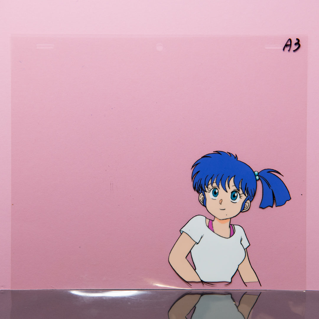 Norakuro – Rika in White Shirt – original animation production artwork – detail 4