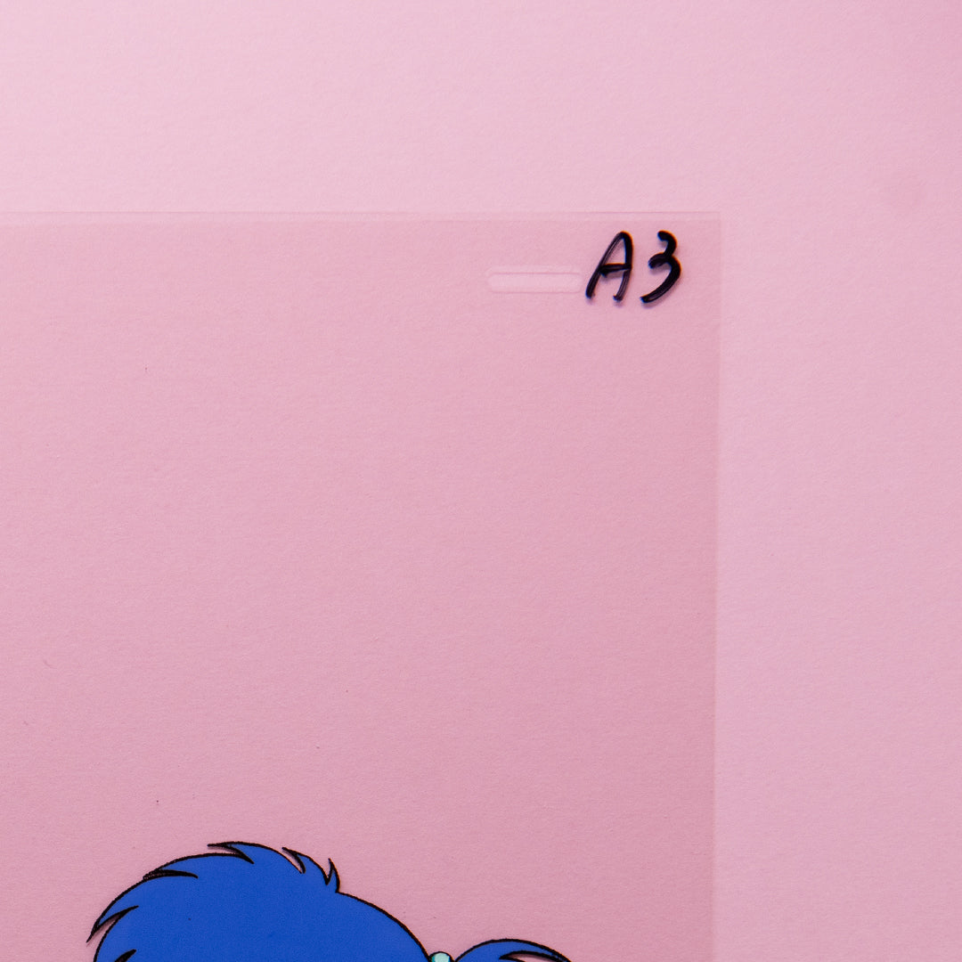 Norakuro – Rika in White Shirt – original animation production artwork – detail 5