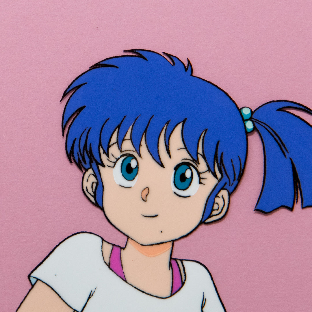 Norakuro – Rika in White Shirt – original animation production artwork – detail 2