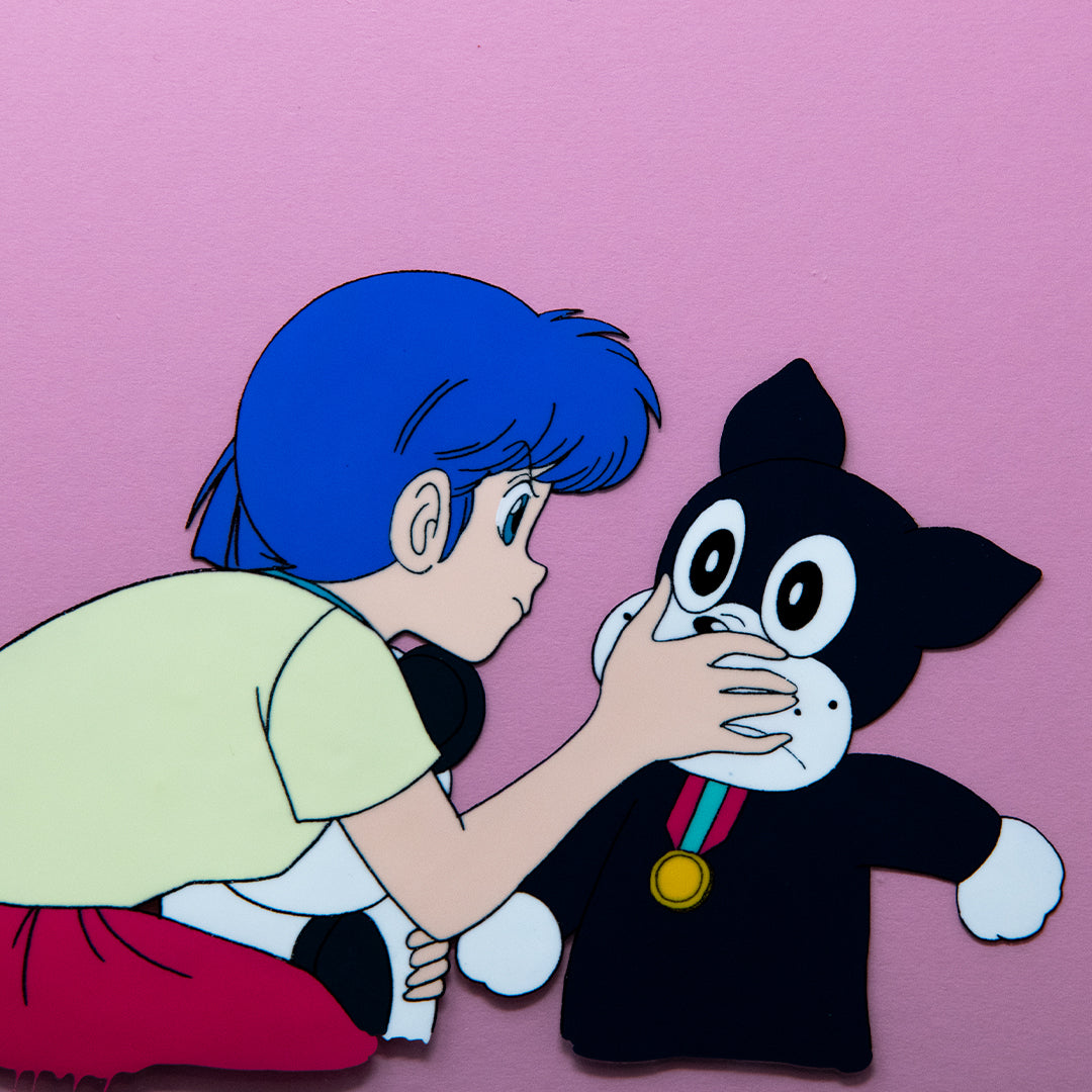Norakuro – Rika Shushes Norakuro-kun – original animation production artwork – detail 2