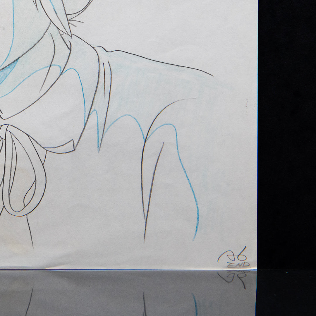 Norakuro – Rika – original animation production artwork – detail 9