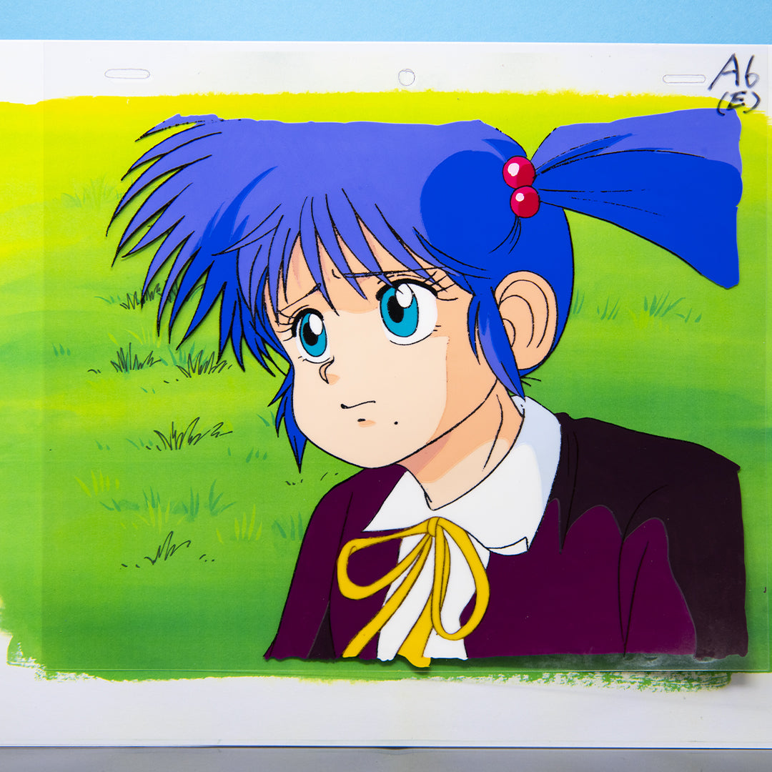 Norakuro - Rika - Original Production Anime Cel + Douga + Original Background