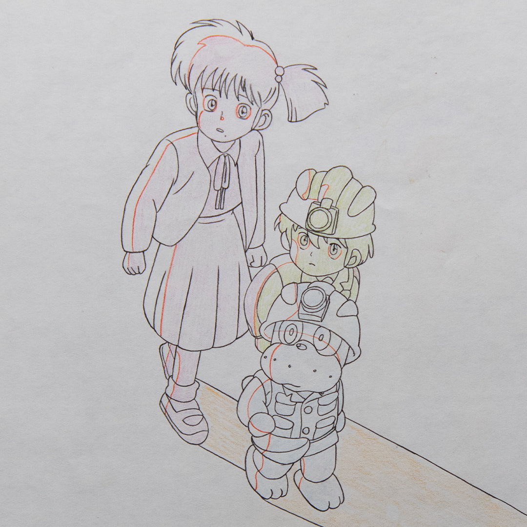Norakuro – Rika – original animation production artwork