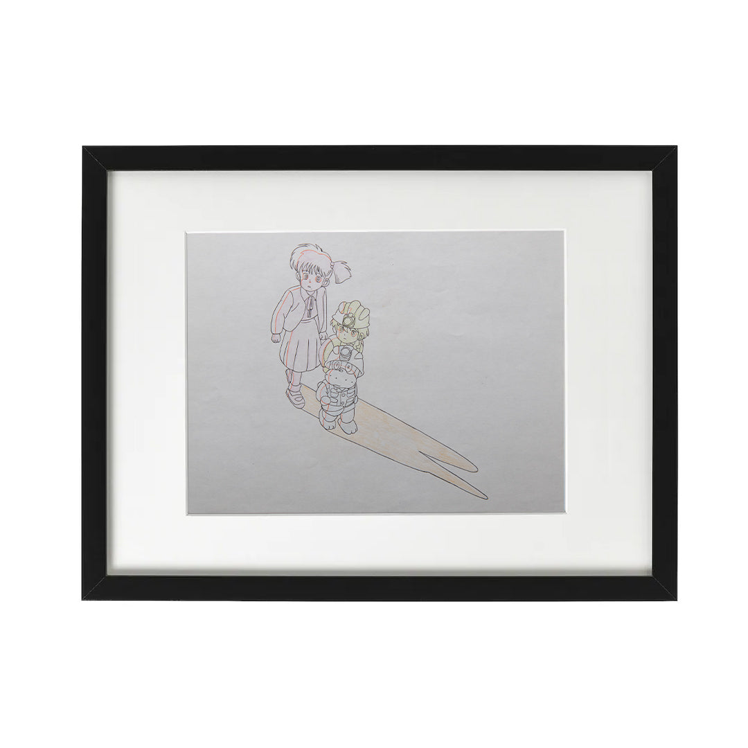 Norakuro – Rika – original animation production artwork – detail 2