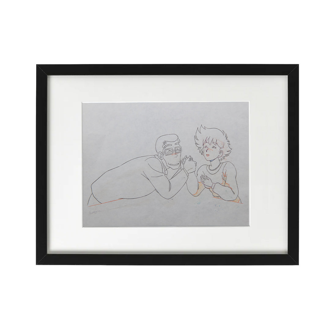 Norakuro – Romantic Couple – original animation production artwork – detail 3